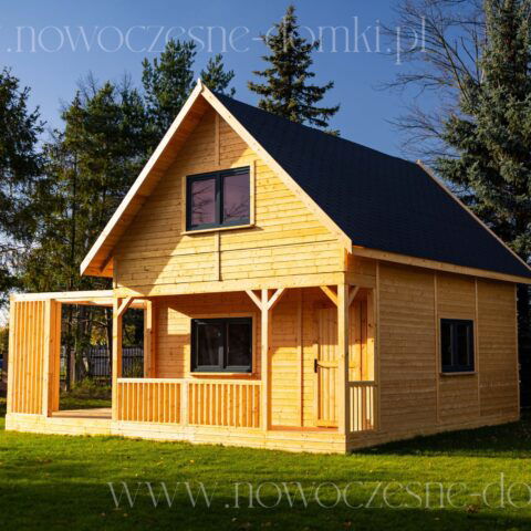 Domek Letniskowy CAŁOROCZNY Mediolan 3 + Pergola (500x500cm)